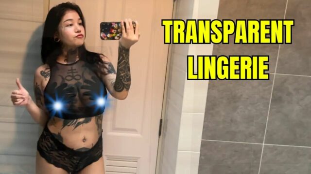 See Through Clothes Transparent Lingerie Try On Haul Nudity