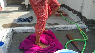 4. Blanket   को Wosh किया ????हाथ और ????पैर से // indian housewife daily routine