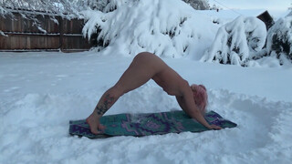 7. Naked Yoga in the Snow ⛄ (Educational)