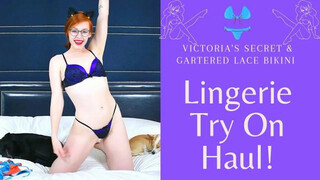 Victoria’s Secret & Lace Garter Lingerie Try On Haul! : Boston Trip!