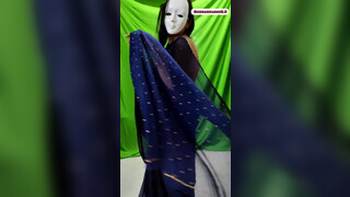 2. Saree Lover bikini top saree || Shonabhabhi || Blue Saree look || Full HD