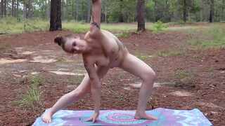 9. Naked yoga for educational purposes Part4 «In the Nature»