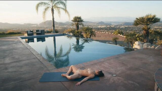 Naked yoga by the pool – for educational purposes