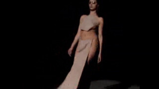3. Cosmina Pasarin remains naked at a fashion show !!!
