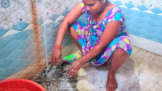 9. Washing Doormat with Me,???? हाथों से पावदान  धुला ndian housewife||doormat washing hands#cutesejusvlog