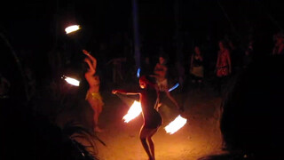 9. Fire Dancing Topless, part 2/3