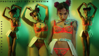 Savage X Fenty Valentines Day Self Photoshoot behind the scenes | Linking Hearts Set | Patreon Model
