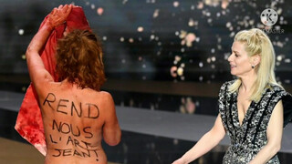 7. French Actress Corinne Masiero Dons Donkey Costume, Strips Nude In César Awards Protest