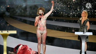 French Actress Corinne Masiero Dons Donkey Costume, Strips Nude In César Awards Protest
