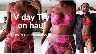 Valintine’s Day lingerie Try on Haul and How To Spice It Up