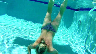 4. Wife enjoying the Pool ToplessToppless