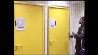 1. Blind girl in mens locker room prank