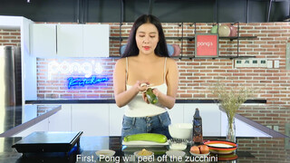 3. Pong’s kitchen – How To Cook  ZUCCHINI FRITTERS – Beautiful girl Cooking
