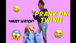 SHOWER PRANK ON TWIN SISTER *MUST WATCH* (SHE FREAKS OUT!) | Rodriguez Twins