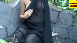 6. Saree without bra and panty photoshoot