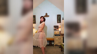 9. Dainty Rascal Dancing in Pinup Lingerie
