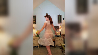 2. Dainty Rascal Dancing in Pinup Lingerie