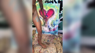 8. Painting with my body