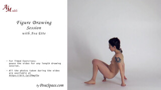 1. Figure Drawing Free-form Session with Ava Ette – Part 1