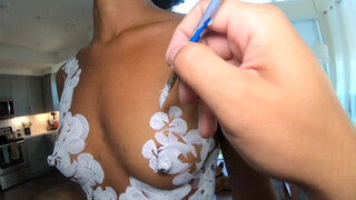 4. Body Painting Tauj with One Color 4K