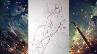 5. Drawing with Pencil  #22 How to draw Anime Girl(Anime drawing speed art)Speed Pencil Drawing