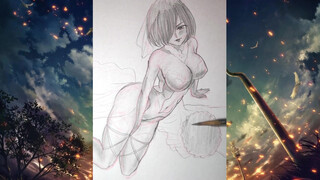 7. Drawing with Pencil  #22 How to draw Anime Girl(Anime drawing speed art)Speed Pencil Drawing