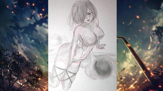9. Drawing with Pencil  #22 How to draw Anime Girl(Anime drawing speed art)Speed Pencil Drawing