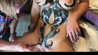 6. Naked Body Painting (All Body Art Performance)