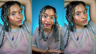 1. Photoshoot BEHIND THE SCENES Blue Vanilla | Alternative Photoshoot Makeup Tutorial | Patreon Model