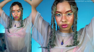 9. Photoshoot BEHIND THE SCENES Blue Vanilla | Alternative Photoshoot Makeup Tutorial | Patreon Model