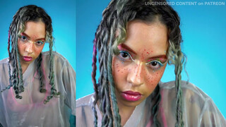 10. Photoshoot BEHIND THE SCENES Blue Vanilla | Alternative Photoshoot Makeup Tutorial | Patreon Model