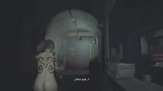 9. Resident evil 2 remake ( Claire naked with tattoos)