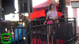 10. Awesome Wet T Shirt Contestant Bike Week 2017 Slow Motion