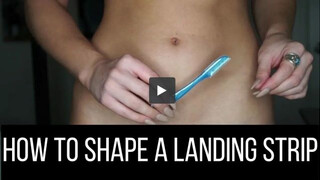 Shaving Landing Strip: Trimming Pubic Hair with Dermaplaning Razor