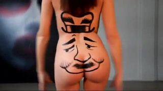 10. Nude Body Paint Art Dancing ????