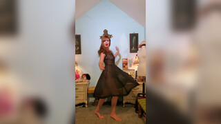 2. Dainty Rascal Dancing in Sheer Dress