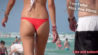 3. Girls of Miami Beach – skimpy thong bikinis everywhere!