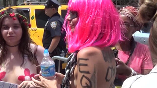 6. Topless Parade in New York Part I on Sunday August 23, 2015