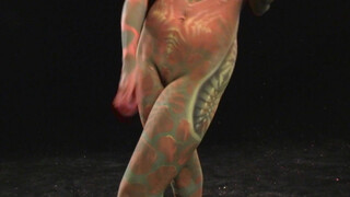 10. Body Painting as an Alien