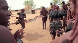 4. Himba Women and Young Girls Dance. AFRICAN TRIBE #2