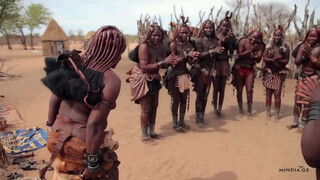 10. Himba Women and Young Girls Dance. AFRICAN TRIBE #2