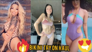 BIKINI TRY ON HAUL 2020 | sexy girl changing bikinis
