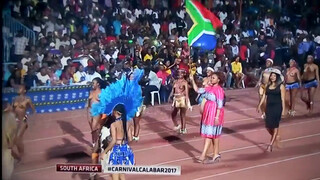 3. South African cultural dance at Calabar Carnival 2017