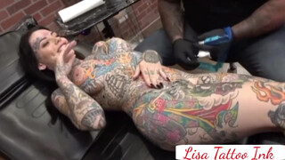 2. make beautiful paint ???? tattoos on my full body tattoos | paint tattoos| Lisa Tattoo Studio #painting