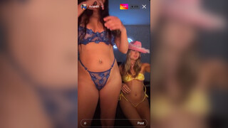 9. Big ass Hot girls live tease almost nude