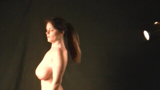 8. Shooting art nude with model Charley Green in a small home studio learning the lighting.