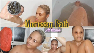 Selfcare Moroccan Bath At Home| DIY Moroccan Hammam Treatment #glam2022