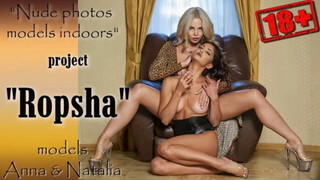 Nude photos of models indoors  Anna and Natalia. Ropsha 18+