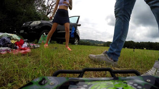 3. When you attach a Go Pro to an RC Car on a windy Flying Skirt Miniskirt Short Skirts Try on Day