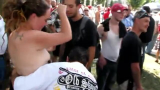 1. Topless event in  Asheville Raw Clips – They want Obama elected in 2012.